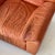 Animal Skin 1980s German Orange Leather Lounge Chairs + Ottoman by Dreipunkt For Sale - Image 7 of 11