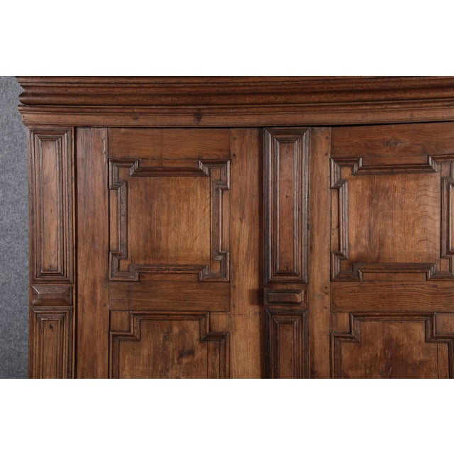 Antique Northern German Baroque Cabinet in Oak, 1740 For Sale - Image 15 of 18