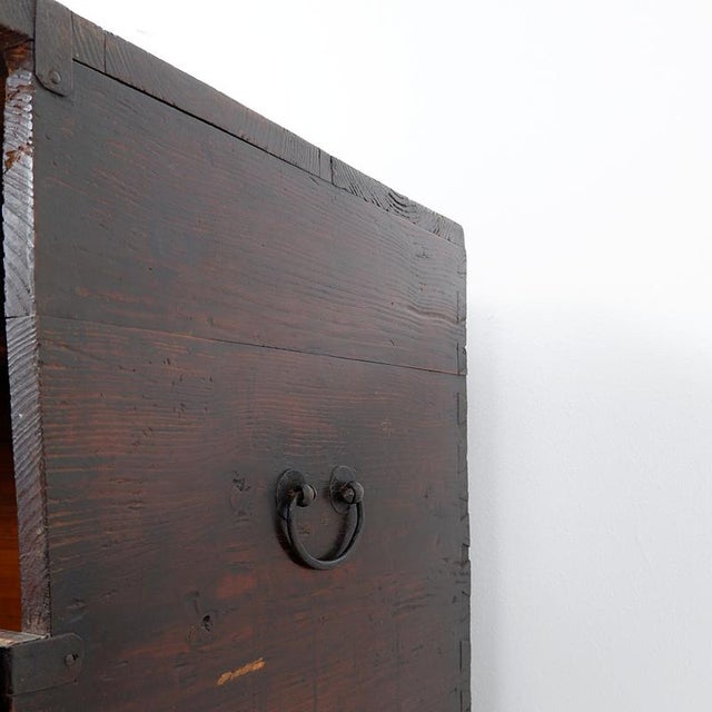 Asian Wooden Chest with Decorative Fittings For Sale - Image 6 of 16