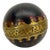 French Antique Bowling Ball With Brass Decoration For Sale