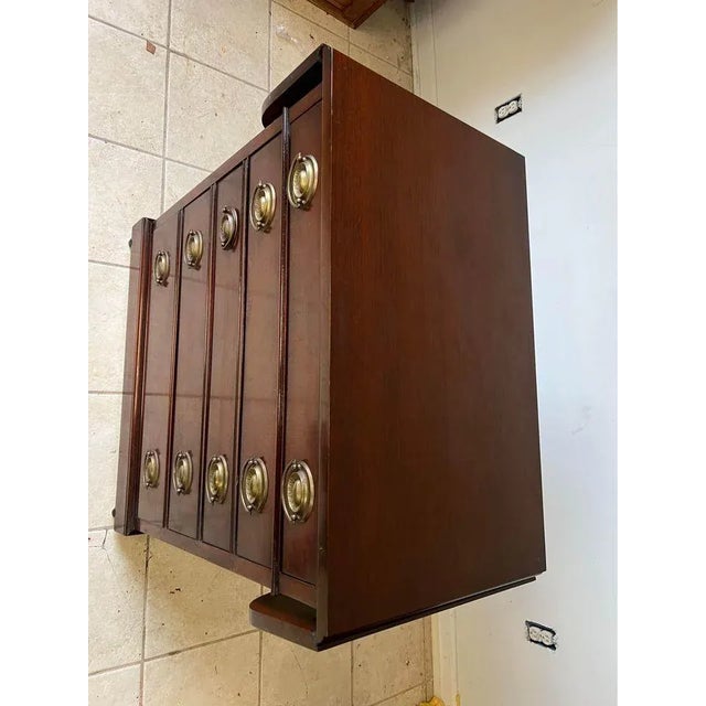 Mid 20th Century Mid 20th Century Drexel “ New Travis Court Collection “ Mahogany Drop-Leaf Serving Chest of Drawers. For Sale - Image 5 of 11