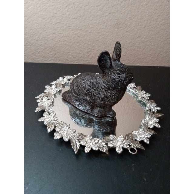1980s 1980s Solid Bronze Bunny Figurine For Sale - Image 5 of 6