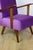 Vintage Loft Armchair in Purple Velvet, 1970 For Sale - Image 11 of 12