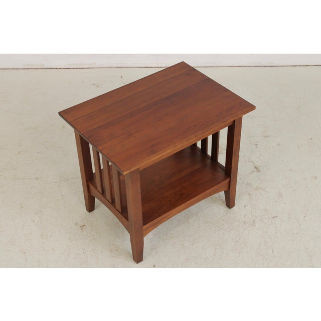 Ethan Allen Cherry Mission Style End Table For Sale In Philadelphia - Image 6 of 15