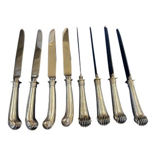 8 Tuttle Onslow Dinner Knives Sterling Silver RWR For Sale
