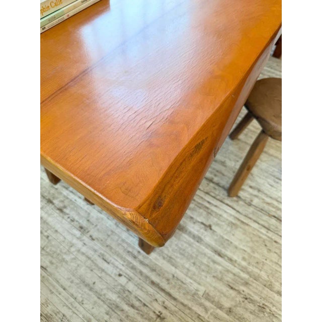 Aranjou Farmhouse Table in Blond Elm, 1950s For Sale - Image 16 of 18