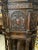 Rich Dark Walnut Hand Carved Antique English Court Cupboard For Sale In Philadelphia - Image 6 of 12