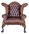 Attributed to Old Hickory Tannery Style Leather Wingback Tufted Chair For Sale
