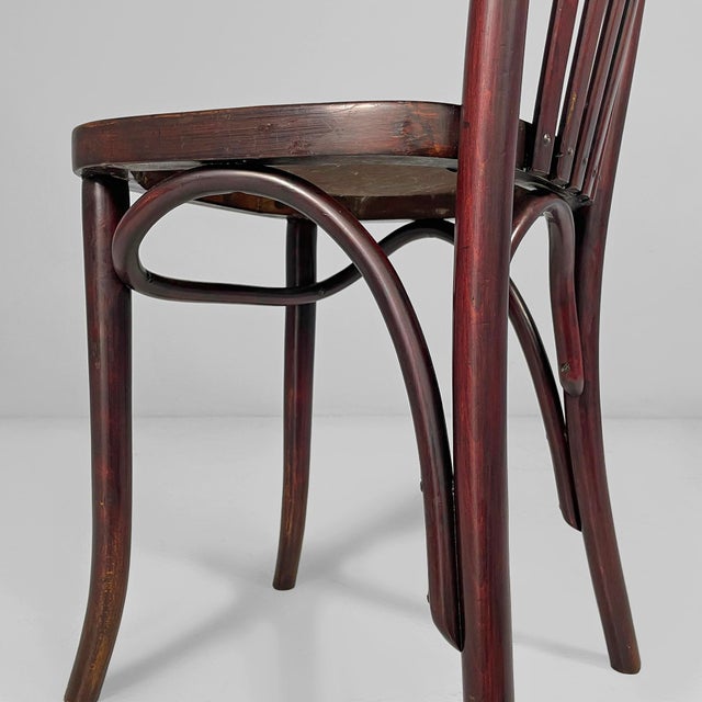 Vintage Austrian Chairs in Wood by Thonet, 1930s, Set of 8 For Sale - Image 11 of 14