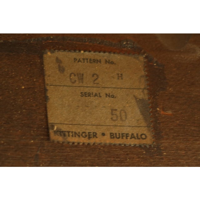 Kittinger Colonial Williamsburg Mahogany Napkin Table For Sale - Image 10 of 12