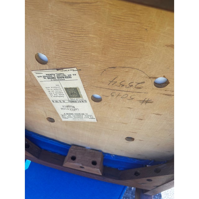 Mid Century Dillingham Walnut High Back Dining Chairs Set of 4 For Sale - Image 10 of 10