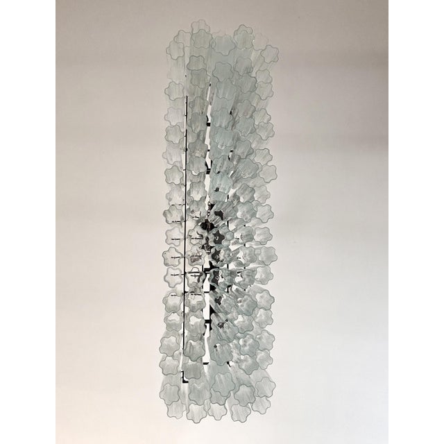 Mid-Century Modern Contemporary Luxury Rectangular "Tronchi" Murano Glass Burnished Chandelier For Sale - Image 3 of 9