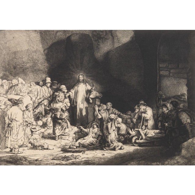 Religious Rembrandt Van Rijn, Christ Healing the Sick (The Hundred Guilder Print) 1649 For Sale - Image 3 of 6