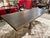 Live Edge Top and Chrome Base Dining Table For Sale - Image 4 of 7