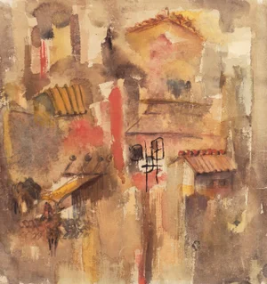 'Village in Tuscany' by Dora Masters, San Francisco Art Association Woman Artist