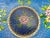 Metal Vintage Chinese Cloisonné Bowl With Floral Motif and Imperial Blue Ground For Sale - Image 7 of 13