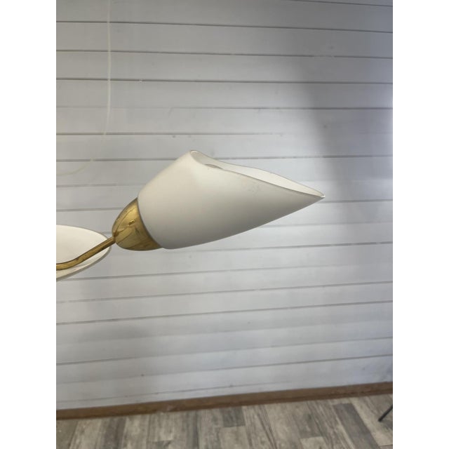 Metal Vintage Ceiling Lamp attributed to Napako, Czech-Republic, 1960s For Sale - Image 7 of 8