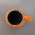 1960s 1960s West German Orange & Black Fat Lava Ceramic Ewer Vase - Attributed to Roth Keramik For Sale - Image 5 of 8