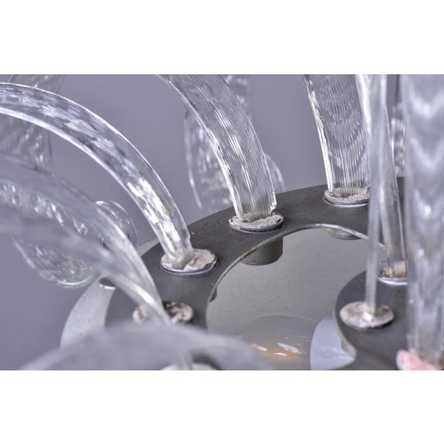 Fancy Murano Glass Art Deco Chandelier For Sale In Detroit - Image 6 of 13