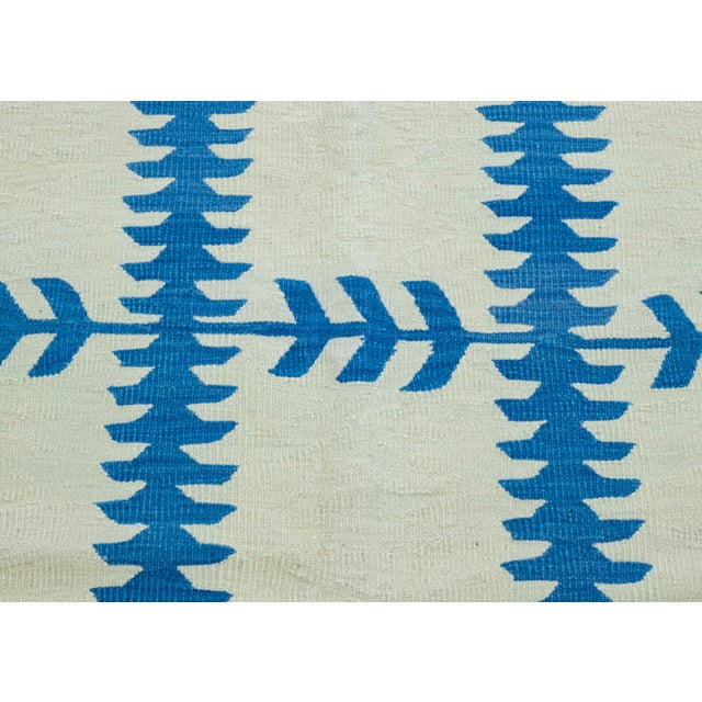Turkish Kilim Oriental Handmade Flatweave 8'10" x 12'3" #17001 For Sale In Houston - Image 6 of 8