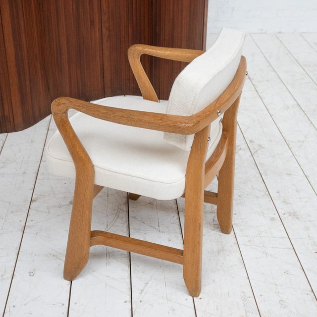 Armchair by Guillerme et Chambron for Votre Maison, 1950s For Sale - Image 6 of 7