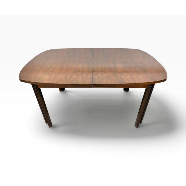 Mid-Century Modern Brutalist Walnut Dining Table For Sale - Image 4 of 10
