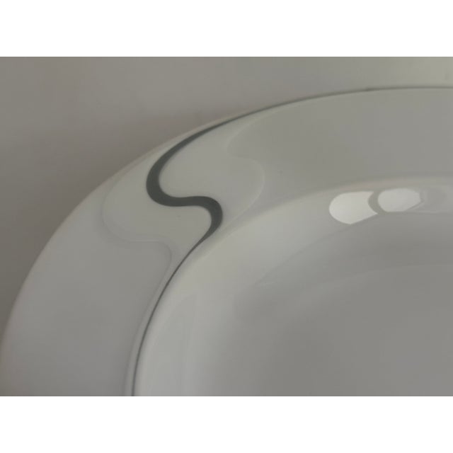 Postmodern Asimmetria Schiefer Rim Soup Plate by Björn Wiinblad for Rosenthal Studio Line, 1980s, Set of 6 For Sale - Image 3 of 7