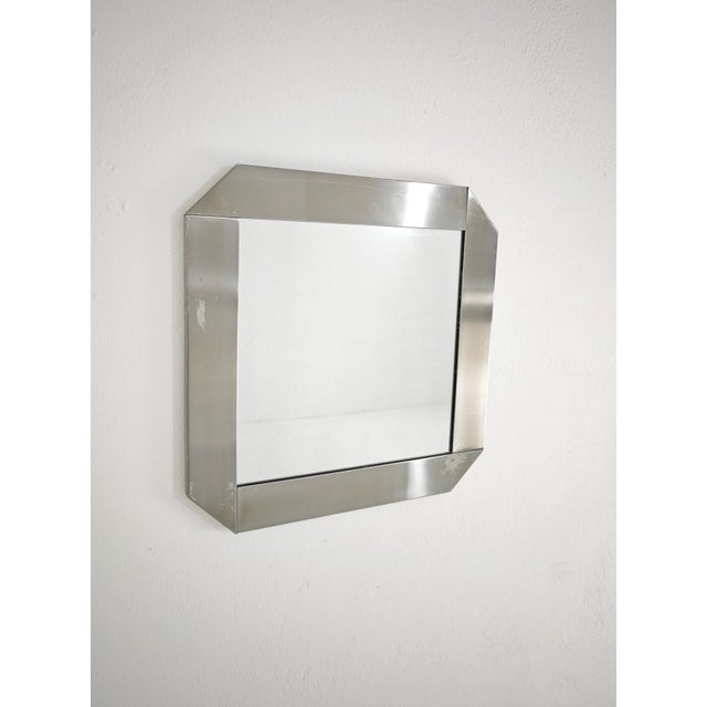 1970s Mid-Century Modern Wall Mirror by Vittorio Introini for Valenti & C, Italy, 1970s For Sale - Image 5 of 11