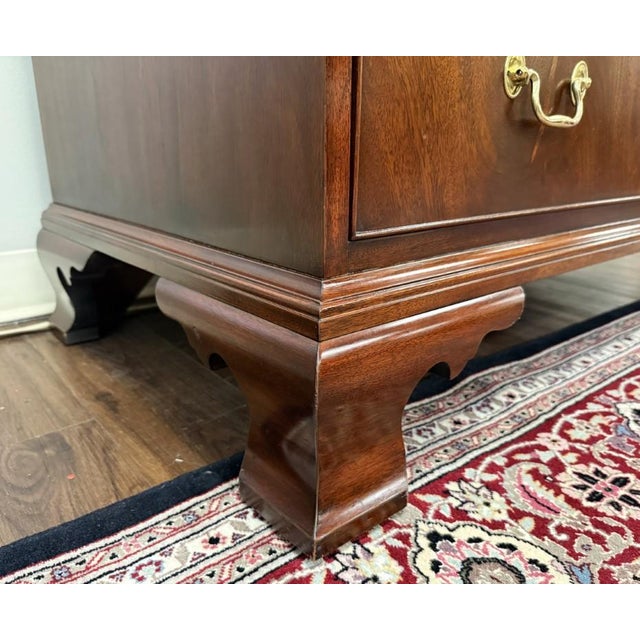 1990s Henkel Harris Mahogany Armoire Model No. 1247 For Sale - Image 13 of 16