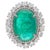 Early 21st Century Natural Emerald Ring with 1.65cts Diamond & Emerald 14.70cts in 18k Gold For Sale - Image 5 of 18