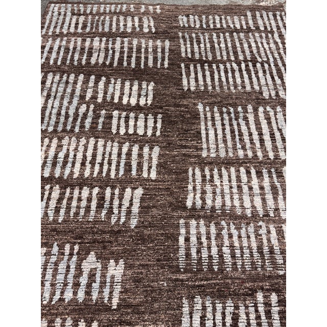 6ft × 8ft 5in Restoration Hardware Esma Hand Knotted Wool Area Rug For Sale In San Francisco - Image 6 of 12