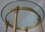 Labarge Brass & Glass Pedestal Table Stand For Sale - Image 10 of 10