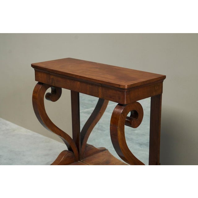 19th Century Empire Dutch Console Table with Integrated Mirror For Sale - Image 10 of 14