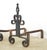 Early 20th Century Pair of Antique French Wrought Iron Andirons For Sale - Image 5 of 9
