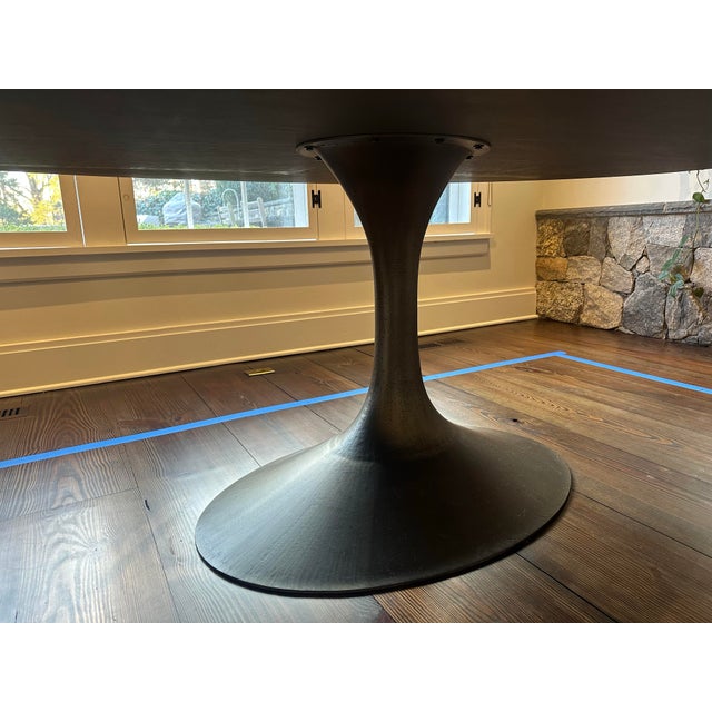 Mid-Century Modern Restoration Hardware 96” Aero Oval Dining Table For Sale - Image 3 of 3