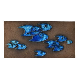 Danish Ceramic Wall Decoration by Dietlinde Hein for Knabstrup, 1960s For Sale