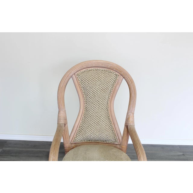 Vintage Pencil Reed Dining Table & 4 Chairs For Sale - Image 10 of 11