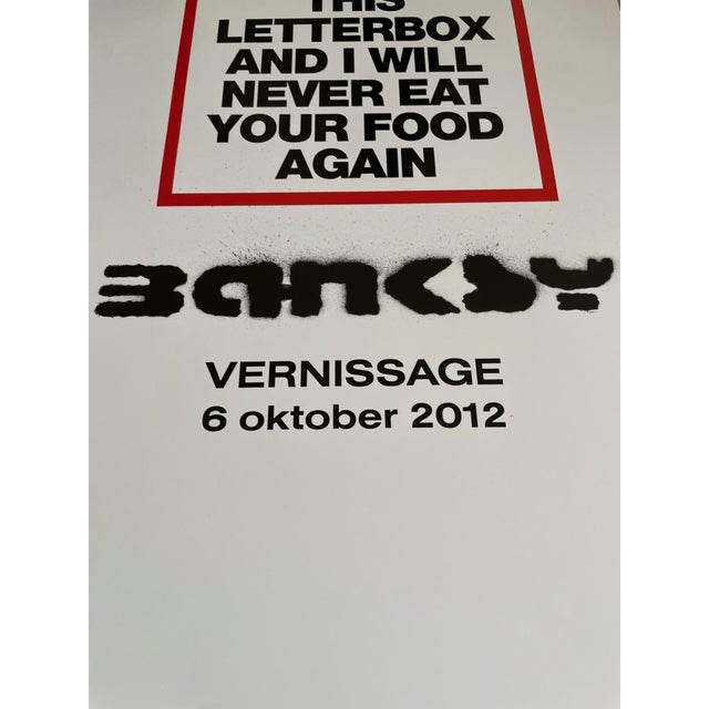 Exhibition Poster Banksy, Put a Menu, Malmo, 2000s, Paper, in Good conditions. Designed from 2000