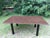 Brown 1990s Expandable Custom Made Chocolate Brown Glass Table With Black Chrome Metal Base For Sale - Image 8 of 11