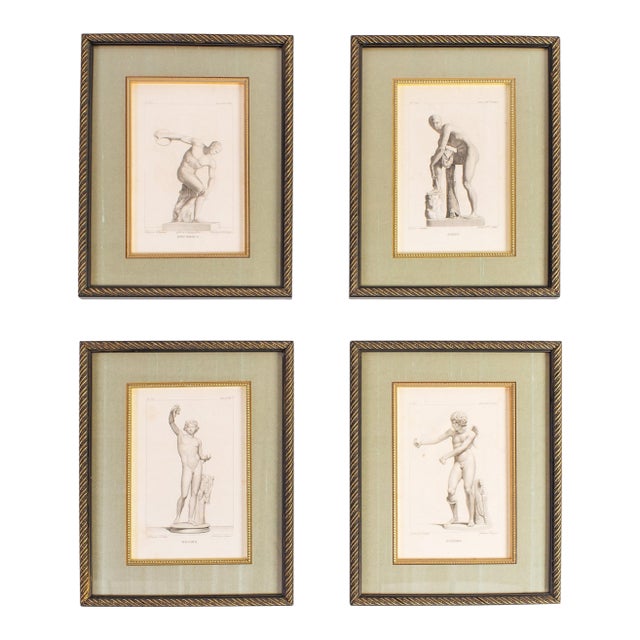 Set of Four Neoclassical Prints of Classic Figures For Sale