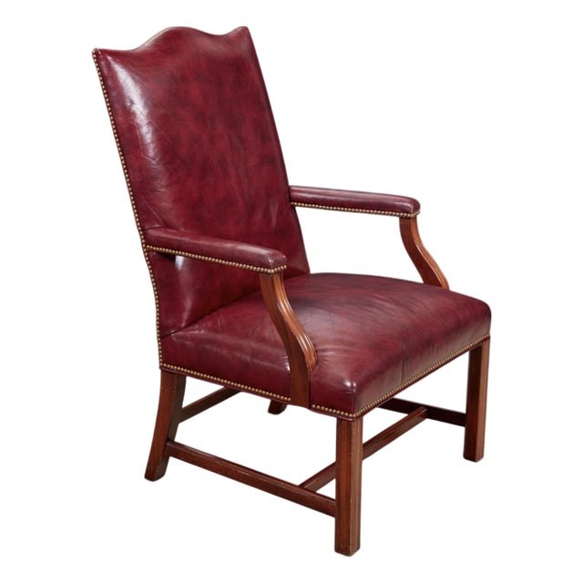 Hancock & Moore Chippendale Mahogany Desk Chair Armchair For Sale