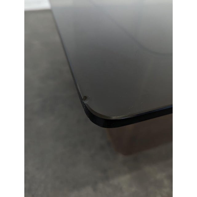 Vintage Coffee Table in Glass and Acrylic Glass, 1960s For Sale - Image 4 of 7