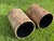 Tan Vintage Egyptian Revival Paper-Covered Wastebaskets | Pair For Sale - Image 8 of 12