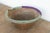 Traditional Vintage Nomodic Harvest Bowl W/Colorful Textile Rim For Sale - Image 3 of 6