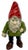 Ruby Red Hard to Find Unusual Model Antique American Cast Iron Figurative Standing Gnome Doorstop - Circa 1920s For Sale - Image 8 of 18
