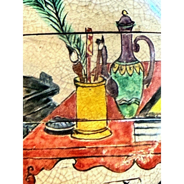 Rare Japanese Ceramic Glazed Inro with Ojime Ogata Kenzan Edo Period For Sale - Image 14 of 15