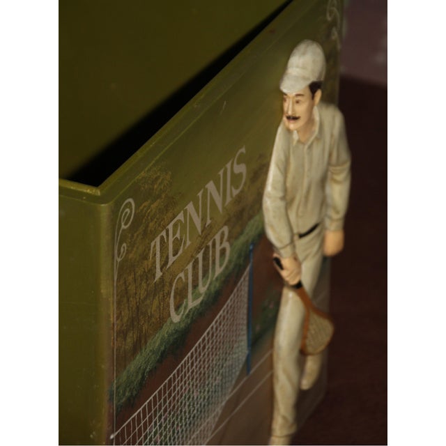 Wood Tennis Decor Wooden Box, France, 1980s For Sale - Image 7 of 8