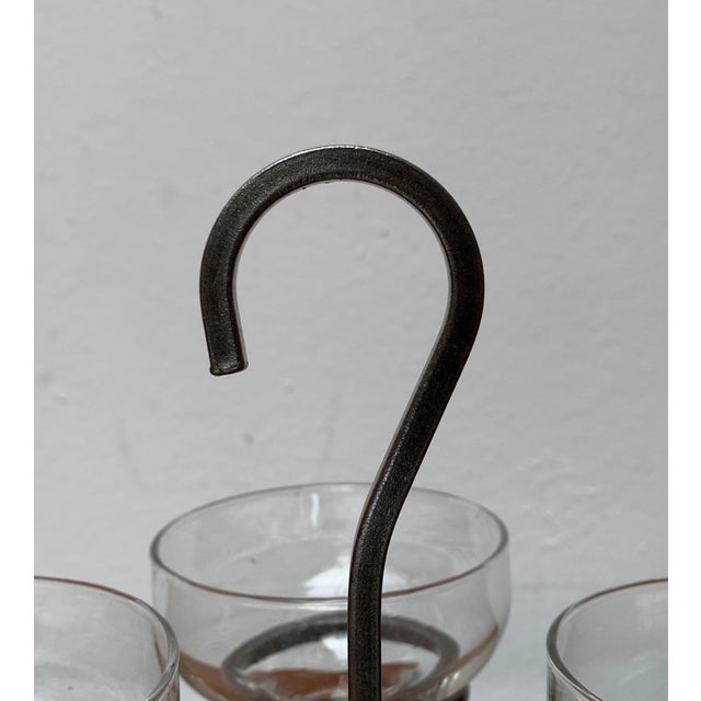 Danish Metal and Glass Candleholder, 1960s For Sale - Image 15 of 18