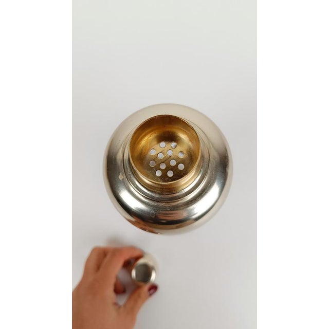 1950s Mid-Century Italian Glass Cocktail Shaker with Coins Decor, 1950s For Sale - Image 5 of 18