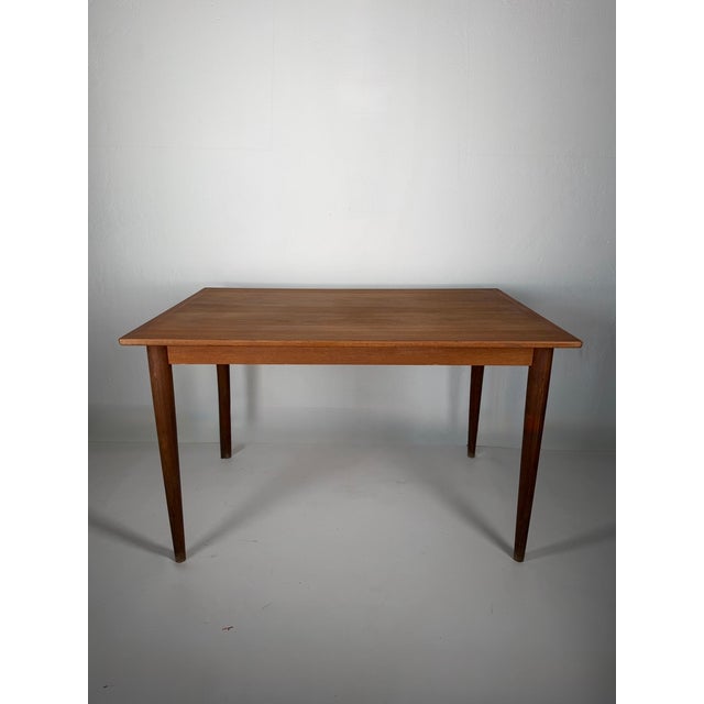 Brown Danish Teak Dining Table, 1960s For Sale - Image 8 of 8